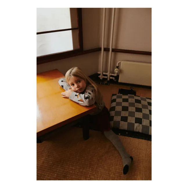 Jersey Jaquard de lana merina | Beige chiné