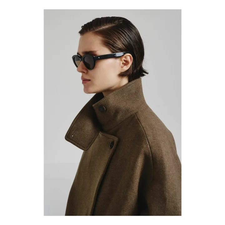 Caban Laine Feutrée | Vert mousse- Image produit n°5