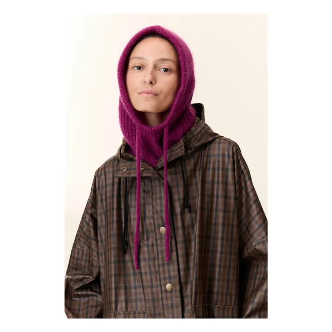 Minot Core Super Kid Mohair balaclava | Fuchsia