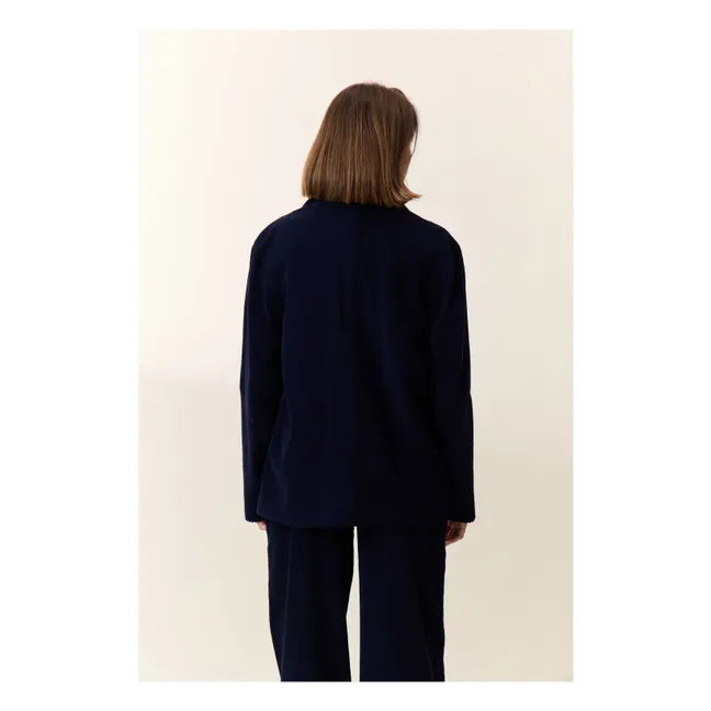 Vivianne Corduroy Organic Cotton Jacket | Navy blue