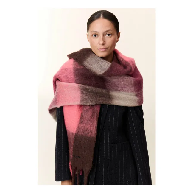 Elton Carreaux scarf | Pink
