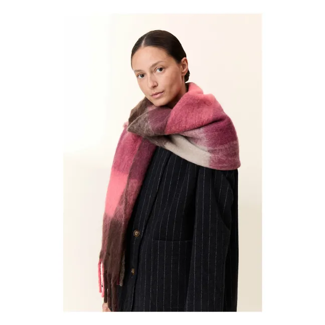 Elton Carreaux scarf | Pink