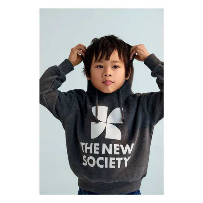 Sweat à Capuche Logo | Gris foncé