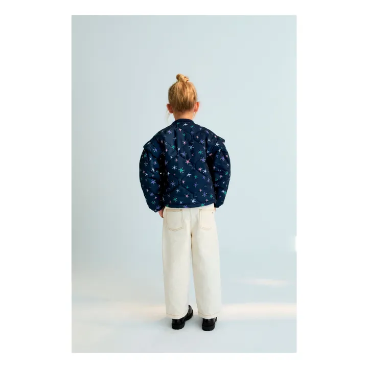 Veste Althea Etoiles Fibres Recyclées | Bleu marine- Image produit n°2