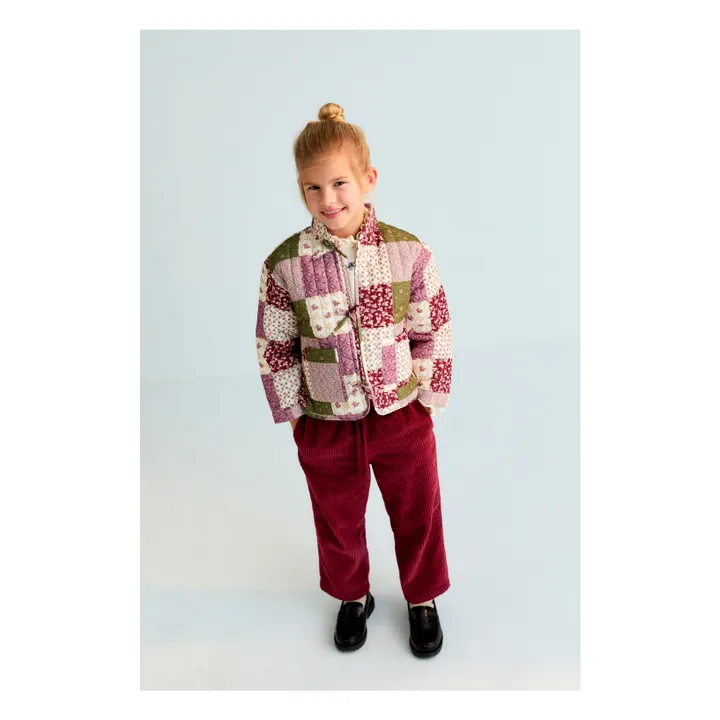 Veste Melba Patchwork | Rose- Image produit n°1