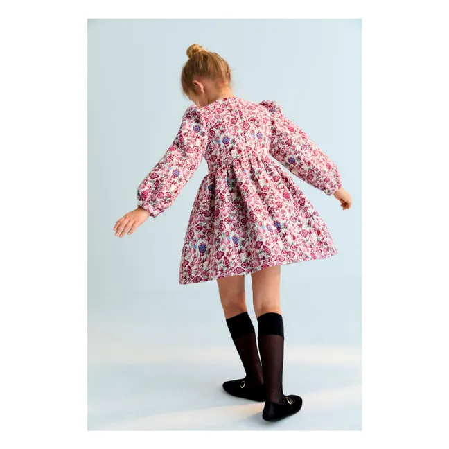 Robe Clarissa Jacquard Fibres Recyclées | Rose