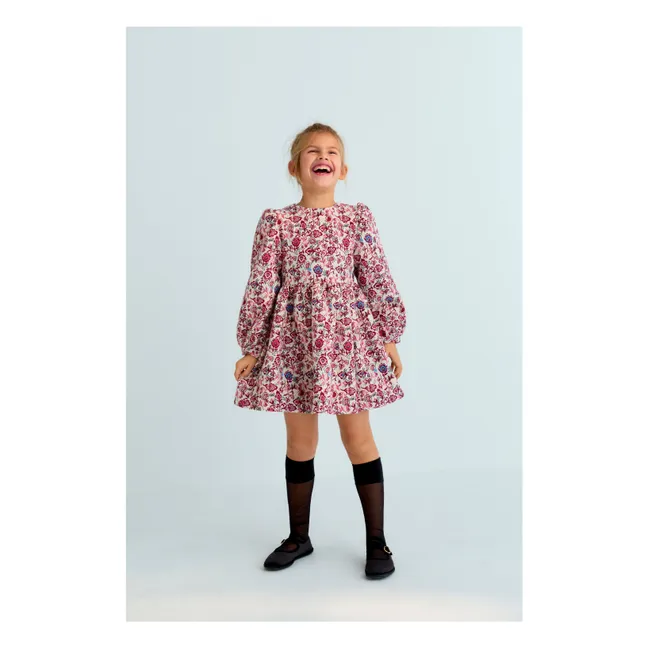 Robe Clarissa Jacquard Fibres Recyclées | Rose