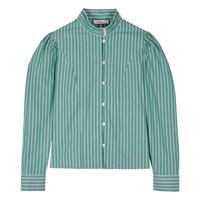 Blusa de rayas Iza | Verde