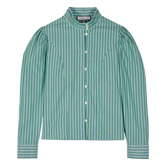 Camicetta a righe Iza | Verde