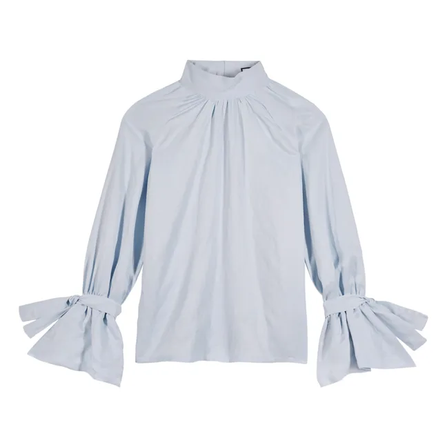 Bosco Recycled Fiber Blouse | Light blue