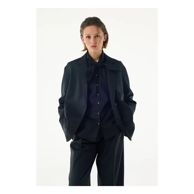 Blouse Tom Popeline de Coton | Noir