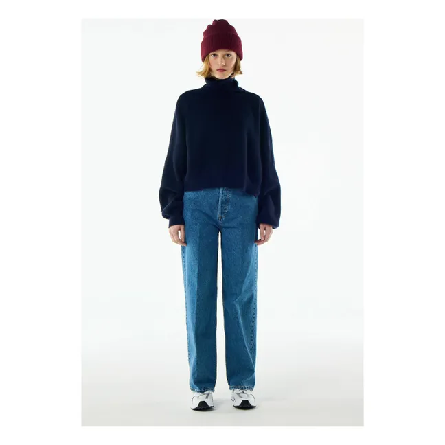 Pull Andy Laine Mérinos | Bleu marine