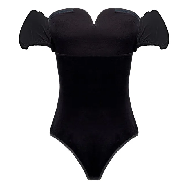 Body Diana Velours | Noir