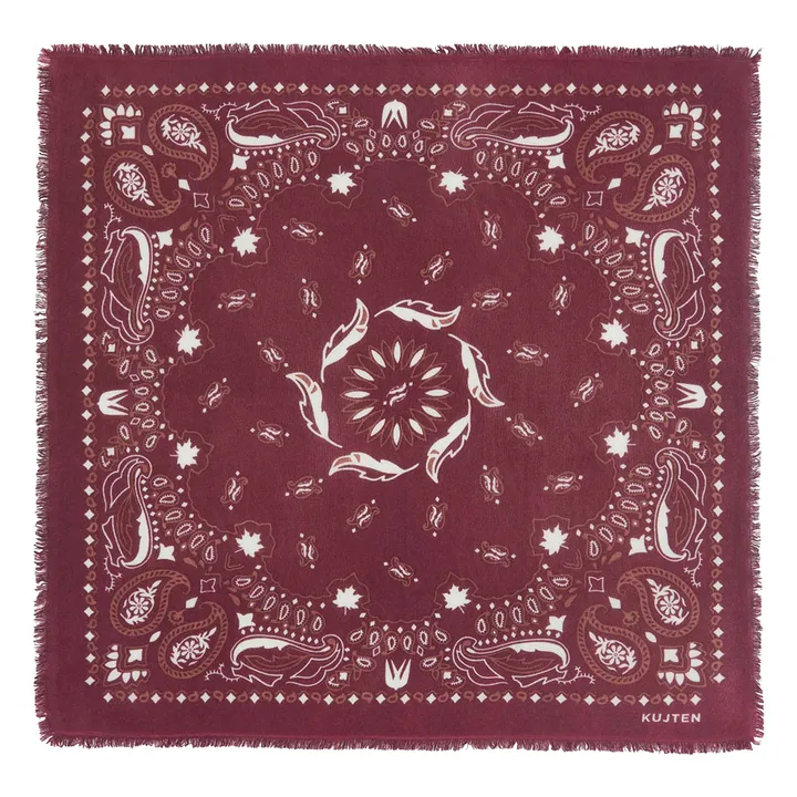 Bandana Hachiko Feather Bico Cachemire | Bordeaux- Image produit n°0