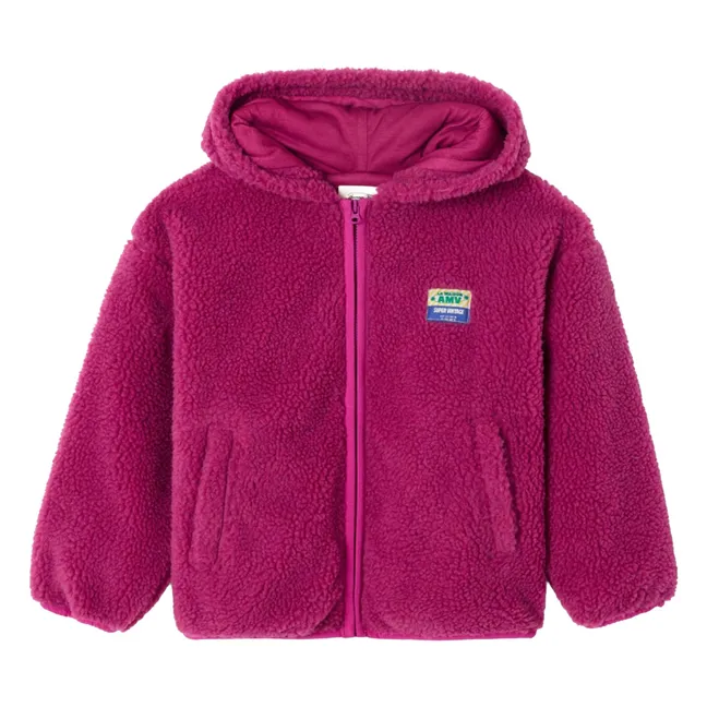 Hoktown Sherpa Hooded Jacket | Fuchsia