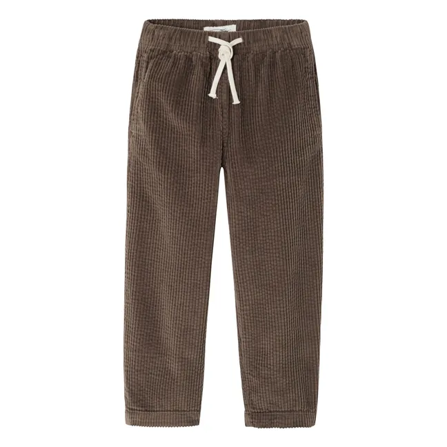 Pantalon Velours Côtelé Padow Coton Bio | Marron