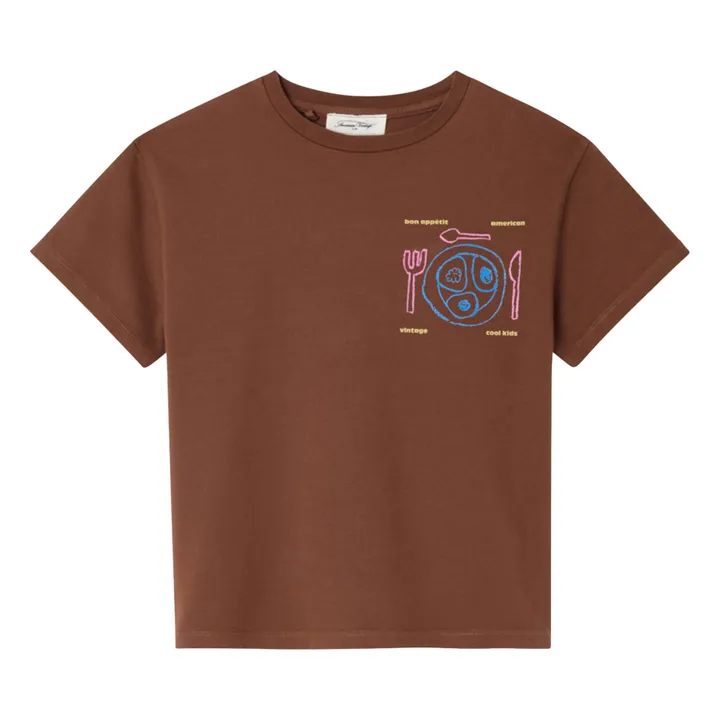 Camiseta Fizvalley Dinner | Marrón- Imagen del producto n°0