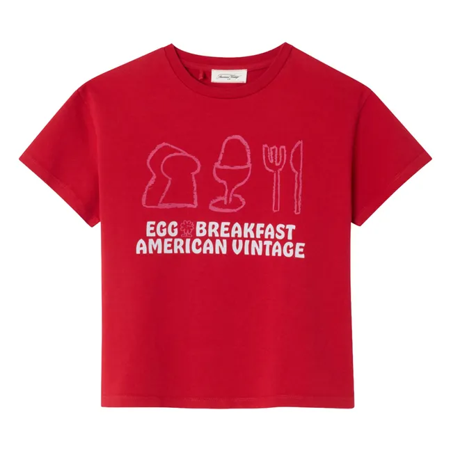 T-shirt Fizvalley Breakfast | Rouge
