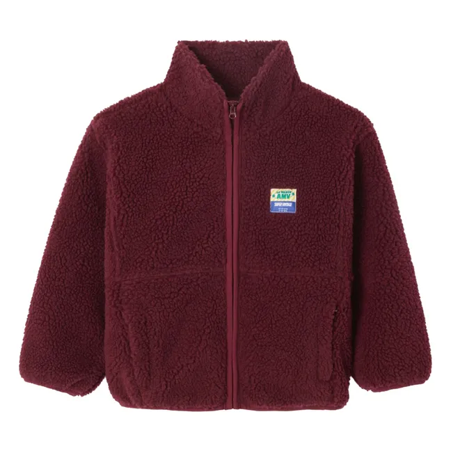 Veste Façon Sherpa Hoktown | Bordeaux
