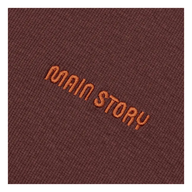 Suéteres acanalados de algodón orgánico | Burdeos