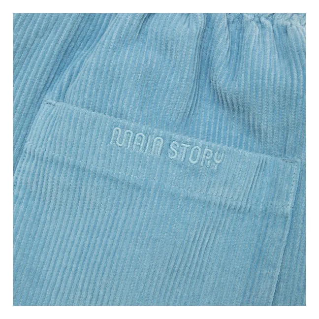 Pantalones de pana de algodón orgánico | Azul Claro