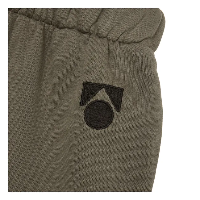 Balloon Logo Jogger Algodón orgánico | Marrón