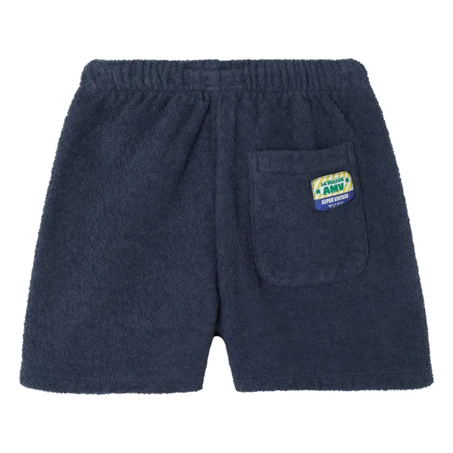 Bobyshark Organic Terry Shorts | Navy blue
