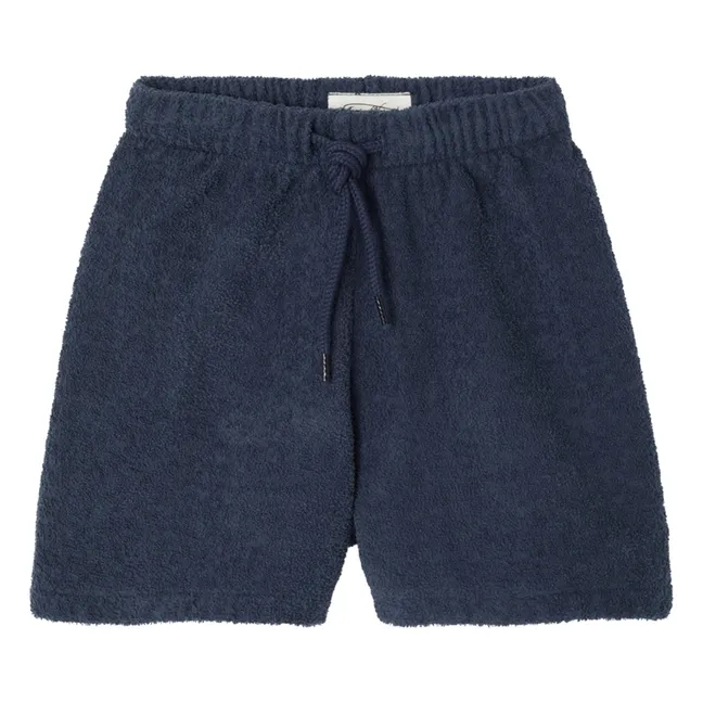 Bobyshark Organic Terry Shorts | Navy blue