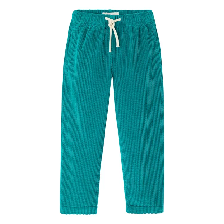 Pantalones de pana de algodón orgánico Padow | Verde- Imagen del producto n°0