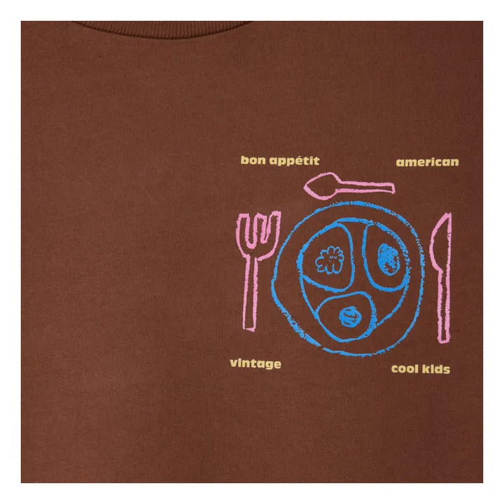 Fizvalley Dinner T-Shirt | Braun- Produktbild Nr. 2