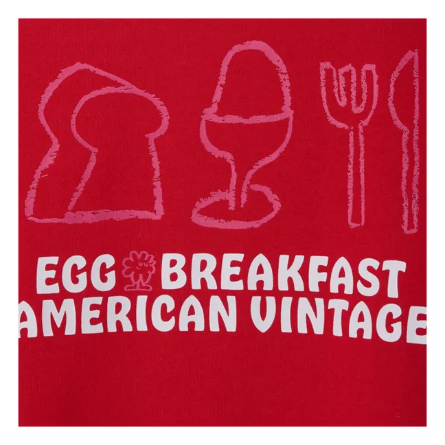 T-shirt Fizvalley Breakfast | Rouge