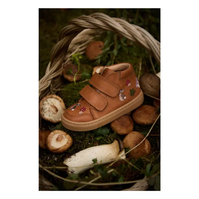 Baskets Scratchs Woodland - Collection Uniqua | Cognac