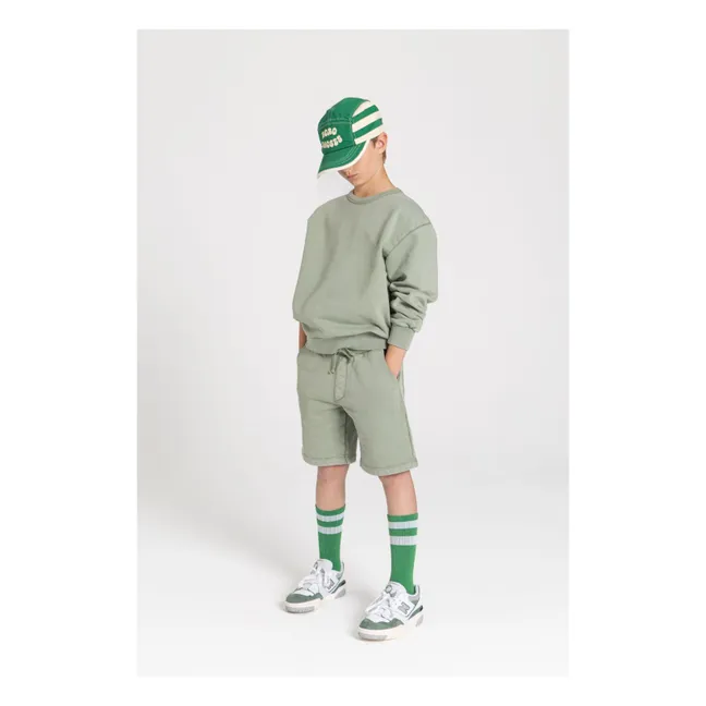 Pantalones cortos de algodón ecológico Milo | Verde militare claro