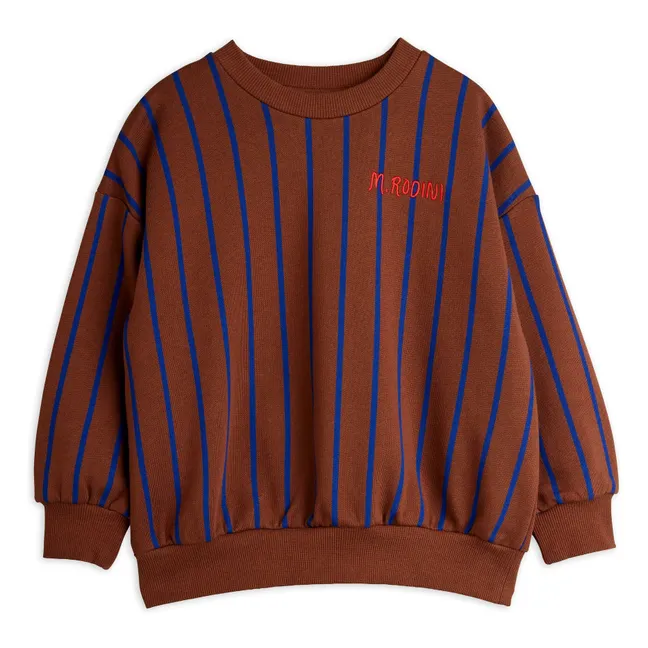 Striped Sweat Organic Cotton | Brown