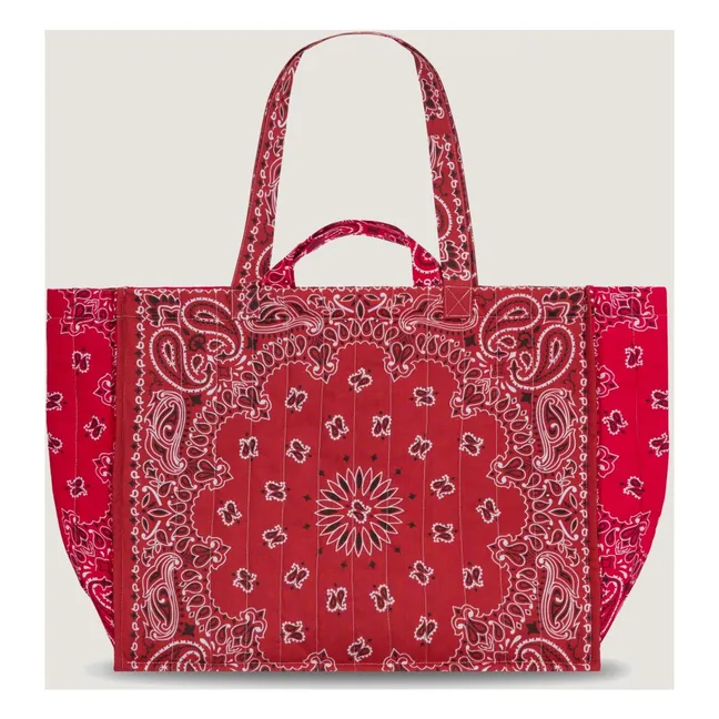 Maxi Cabas Matelassé Love | Rouge
