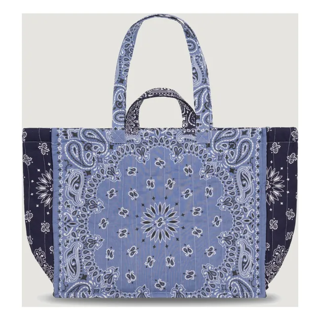 Maxi Cabas Matelassé Love | Bleu