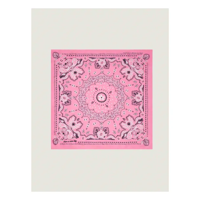 Bandana de seda pequeña | Rosa