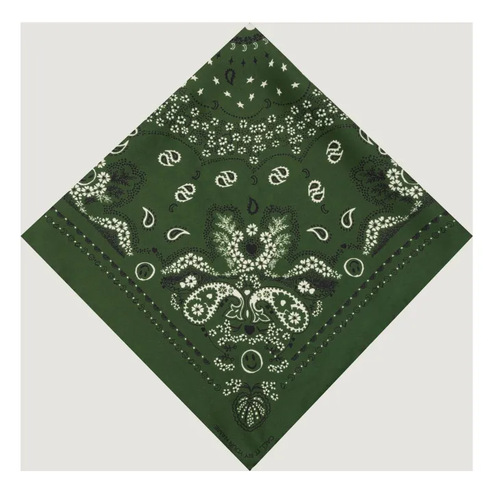 Bandana de seda pequeña | Verde- Imagen del producto n°4