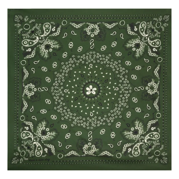 Bandana de seda pequeña | Verde- Imagen del producto n°3