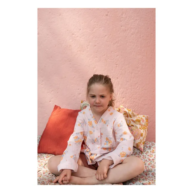 Kimono Luna Gaze aus Bio-Baumwolle | Blassrosa