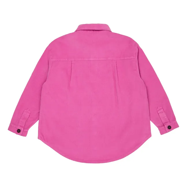 Chemise Velours Côtelé Coton Bio | Rose