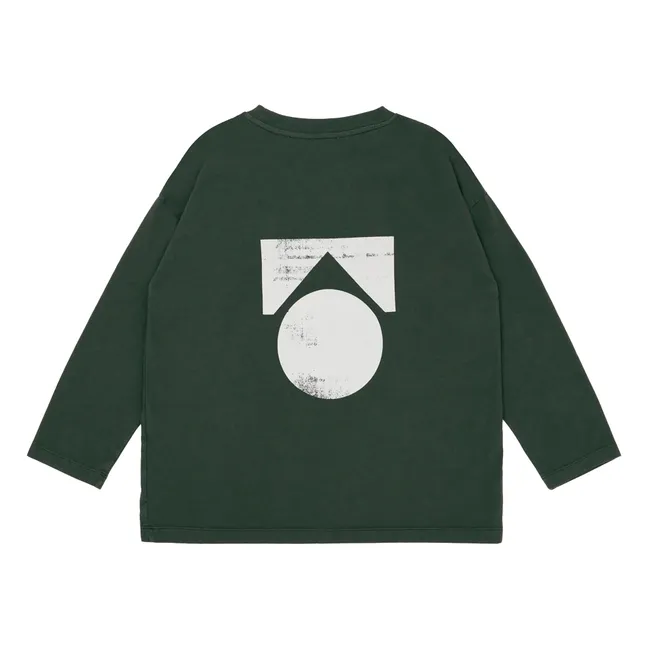 T-shirt Logo Jersey Coton Bio | Gris foncé