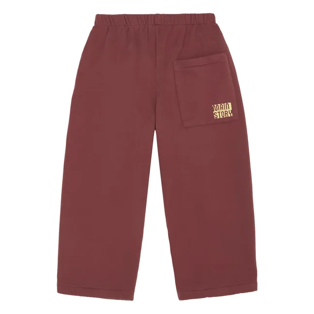 Lounge Jogger Algodón orgánico | Burdeos