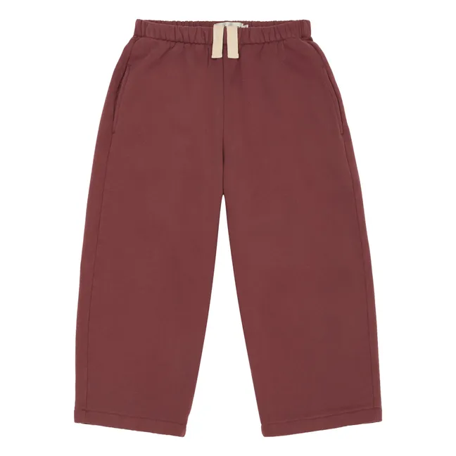 Jogger Lounge Coton Bio | Bordeaux