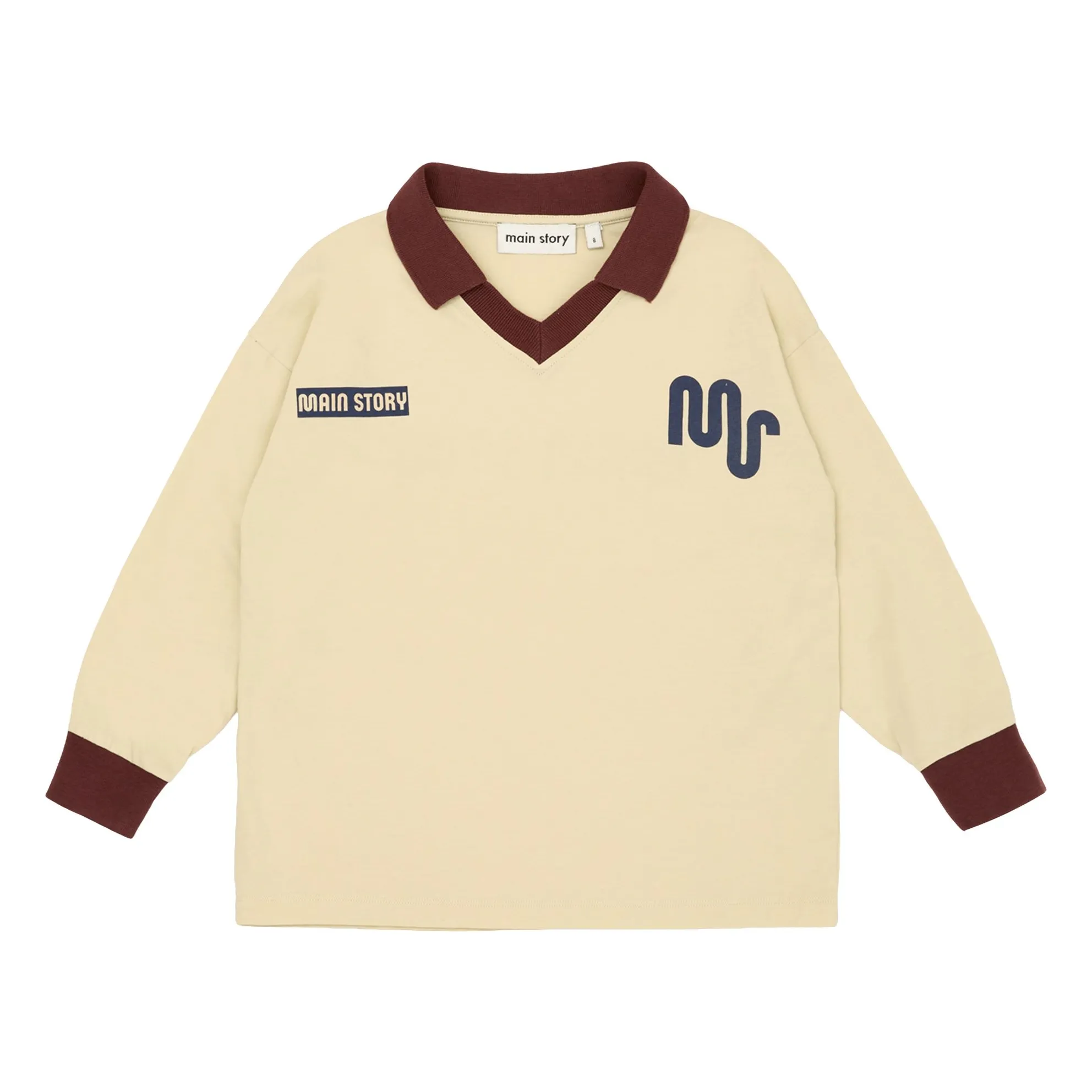 Main Story Beige Athletic Organic Cotton T-Shirt