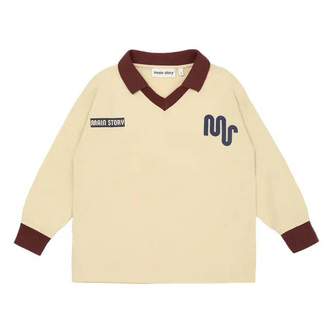 Athletic T-Shirt aus Bio-Baumwolle | Beige