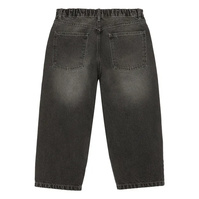 Baggy-Jeans aus Bio-Baumwolle | Schwarz