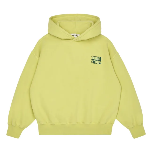 Sweat à Capuche Coton Bio | Jaune
