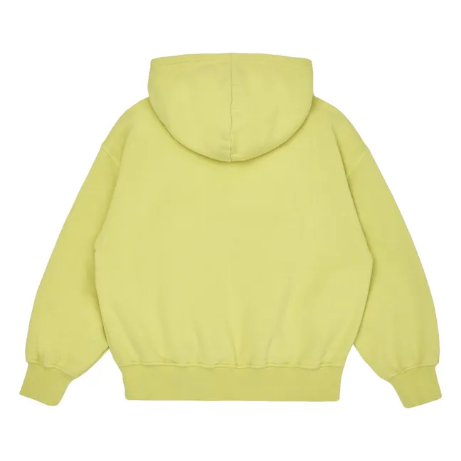 Kapuzen-Sweatshirt aus Bio-Baumwolle | Gelb