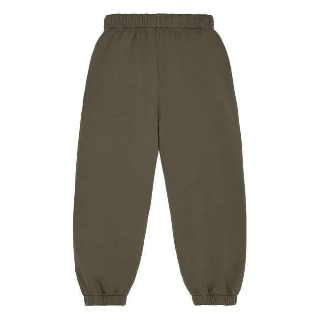 Jogger Balloon Logo Coton Bio | Marron